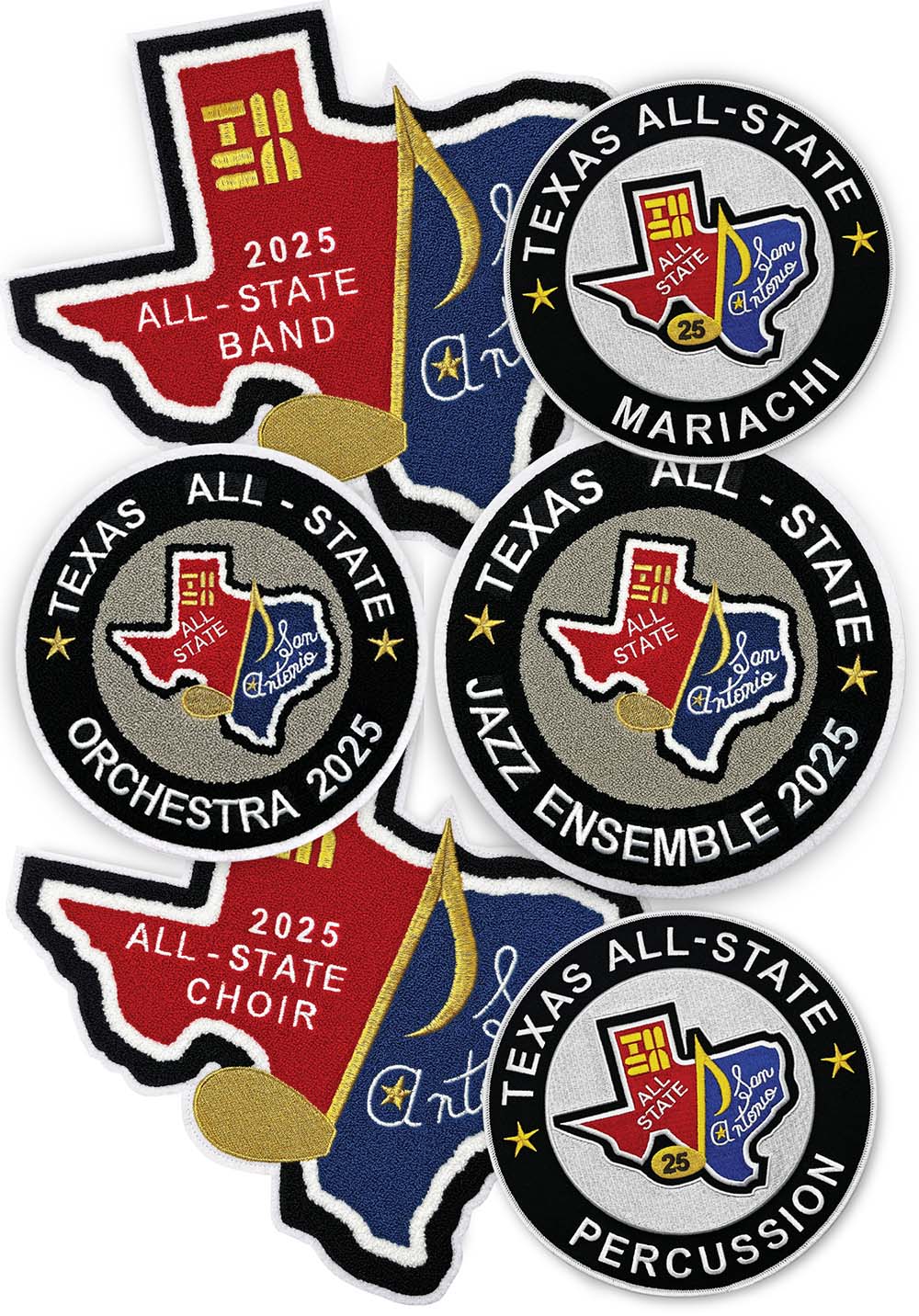 2025 TMEA All-State Patches (Chenille and Embroidered )