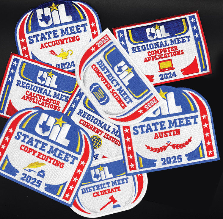 2025 and 2024 UIL Academic Patches - Events A thru C