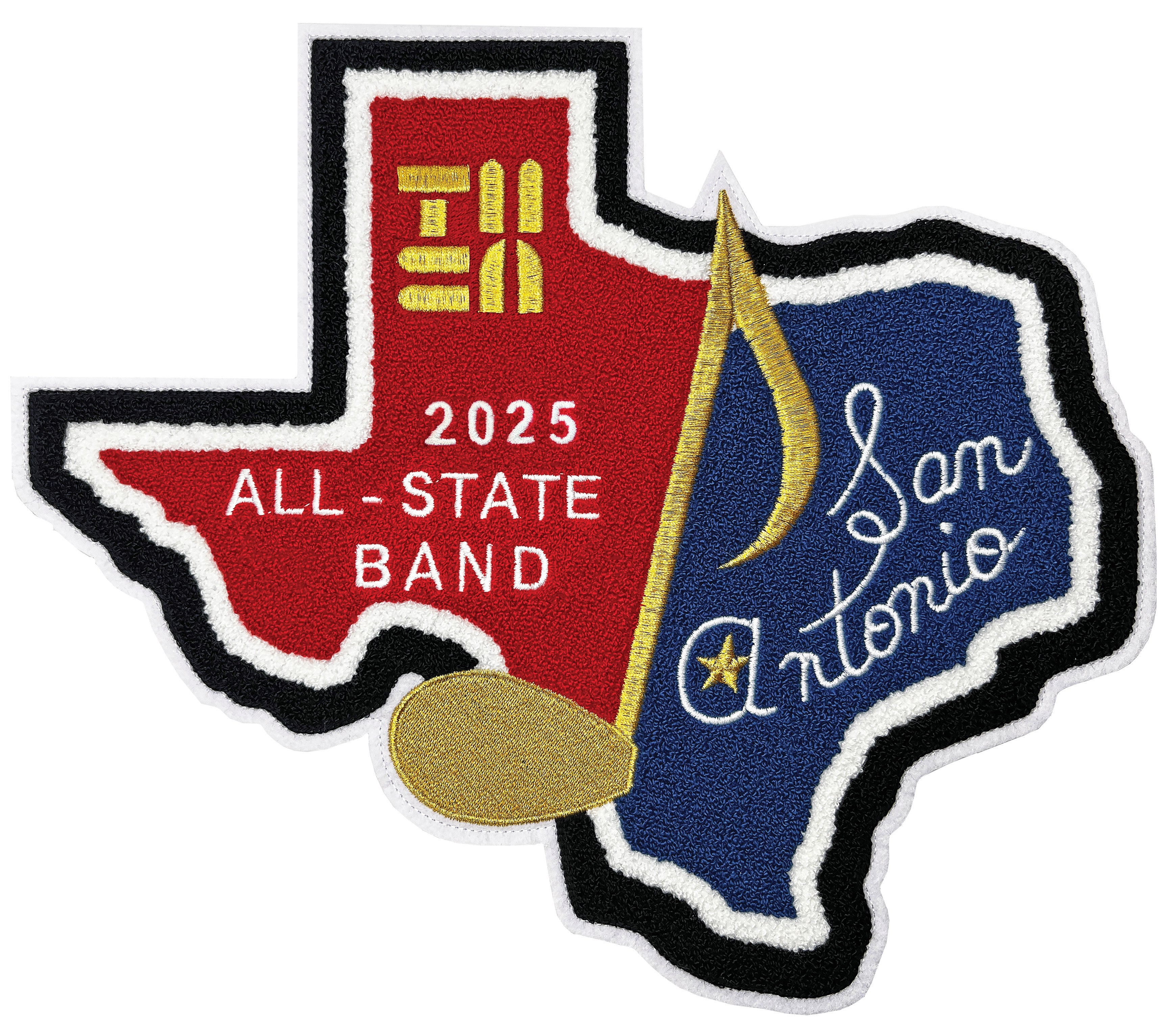 2025 TMEA All-State Patches (Chenille and Embroidered )