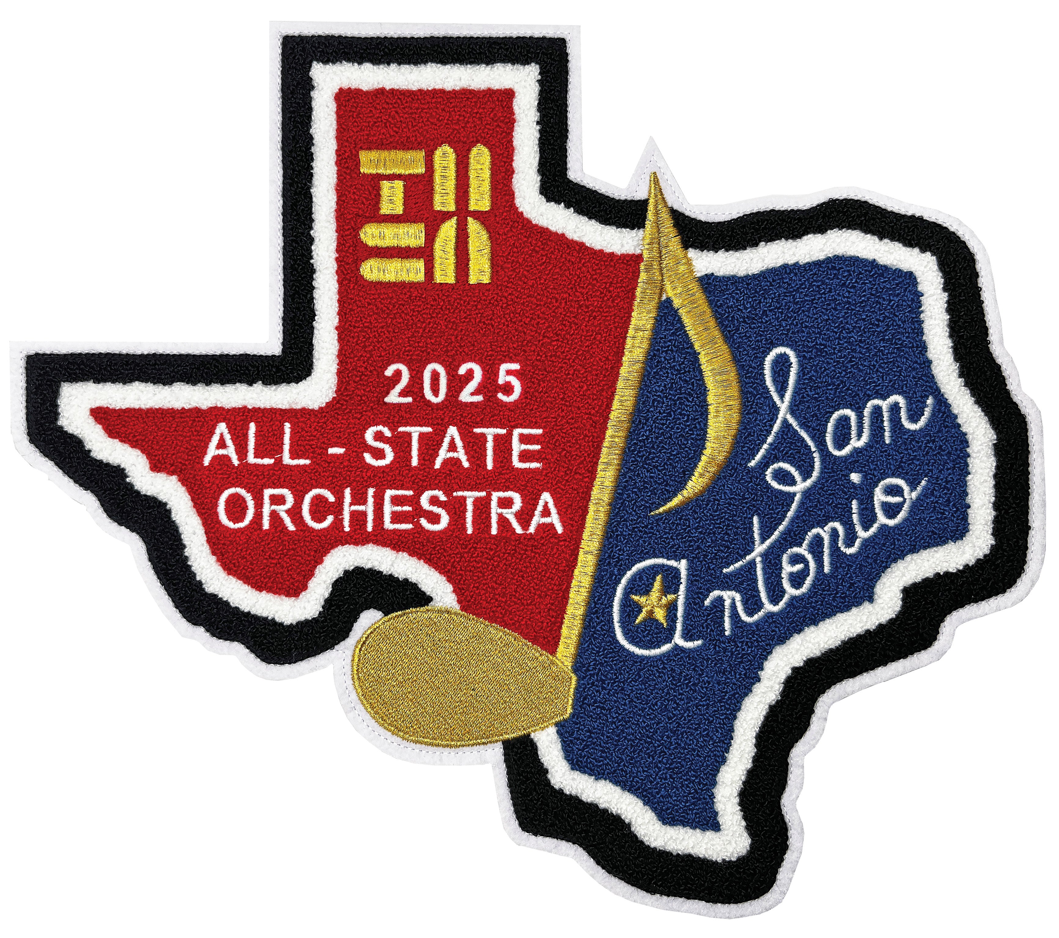 2025 TMEA All-State Patches (Chenille and Embroidered )