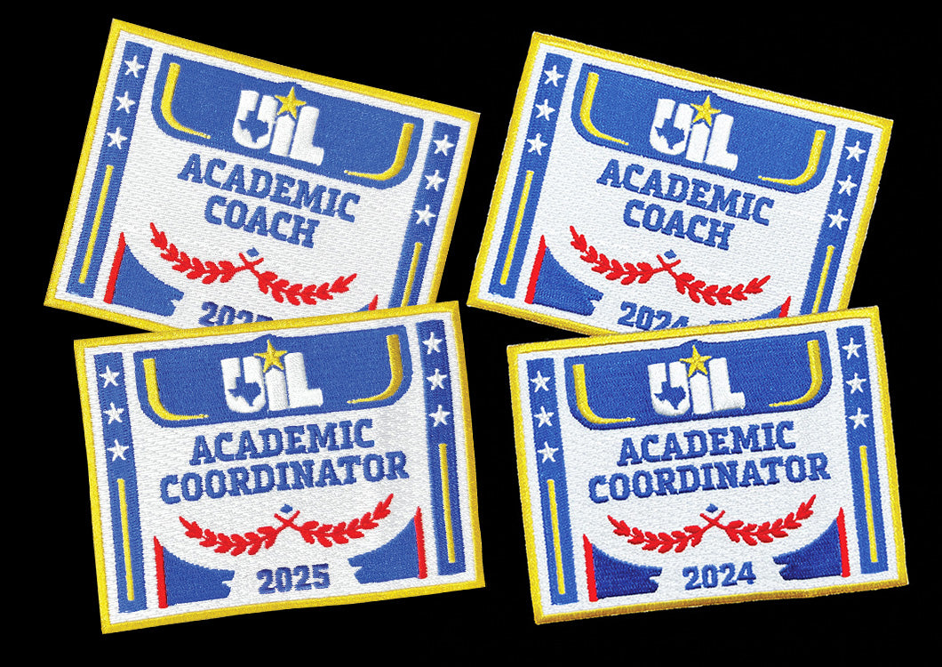 2025 and 2024 UIL Academic Coach Coordinator Patches