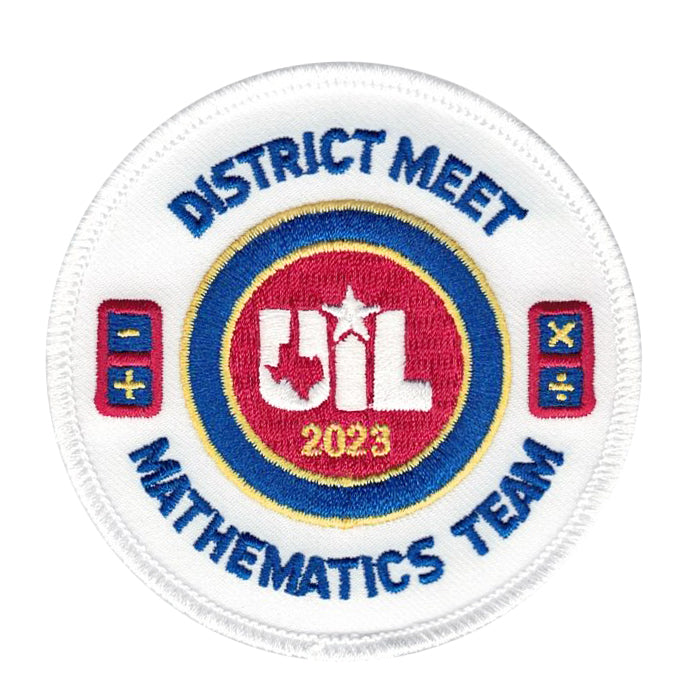 2023 and 2022 UIL Academic Patches - Events E thru M